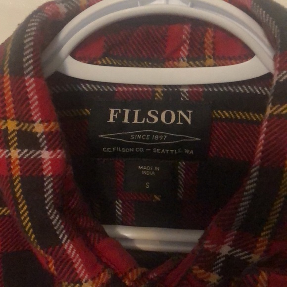 Filson vintage flannel work shirt men’s small - Picture 3 of 3